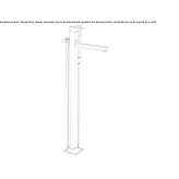Single-lever bathtub faucet standing on the floor Sarandi