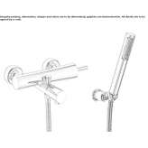 2-hole bathtub faucet with hand shower Perafita