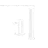 2-hole stainless steel bathtub faucet with hand shower Opatow