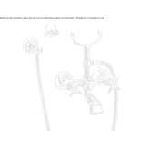 Wall-mounted bathtub faucet with a shower hand Torrice