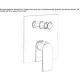 Shower tap in chrome-plated brass Odra