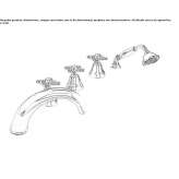Set of a 5-hole bathtub with a shower head Oronsko