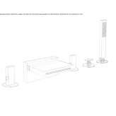 Bathtub set with hand shower Kanepi