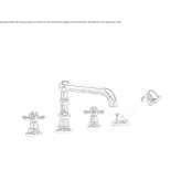 4-hole bathtub set with a hand shower Shilla