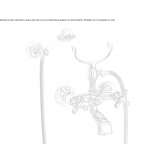 Wall-mounted bathtub faucet with a shower hand Markinch
