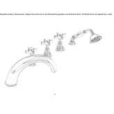 Set of a 5-hole bathtub with a shower head Retinne