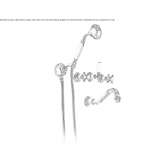 Wall-mounted bathtub set with hand shower Estevan