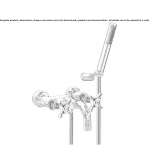 Wall-mounted bathtub faucet with a shower hand Sosno