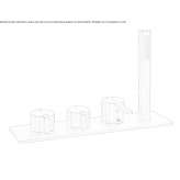 Stainless steel bathtub set with hand shower Fountain