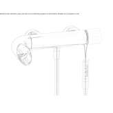 Wall-mounted bathtub faucet with a shower hand Matacina