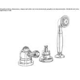 3-hole bathtub faucet for countertop installation with a switch Loche