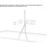 Wall-mounted bathtub set with hand shower Stropkov