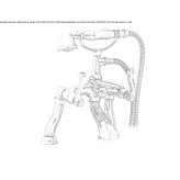 Deck mounted bathtub faucet with hand shower Mironu