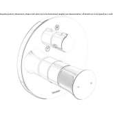 Wall-mounted bathtub faucet with a switch Truckee