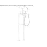 Bathtub faucet standing on the floor with a shower hand Torrice