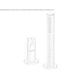Stainless steel bathtub faucet with hand shower Sestino