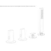 Concealed bathtub set with a diverter Kanepi