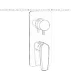 Concealed single-lever shower faucet with diverter Raning