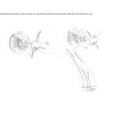 3-hole wall-mounted bathtub faucet Pelplin
