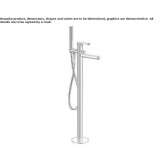 Free-standing brass bath tap Rincon