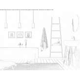 Wall-mounted bathtub faucet with shower head Ondres