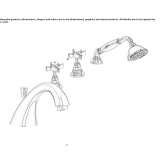 4-hole bathtub set with a hand shower Retinne