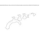 Deck-mounted bathtub faucet, 5-hole Politika