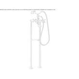 Two-hole bathtub faucet with a hand shower Markinch