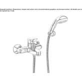 External single-lever bathtub faucet Schieren