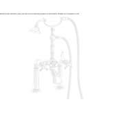 Two-hole bathtub faucet with a hand shower Turbiv