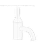 Concealed 1-hole bathtub faucet Misinto