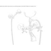 Wall-mounted bathtub faucet with a shower hand Fratte