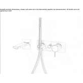 Built-in bathtub tap with handle and lever Bekecs