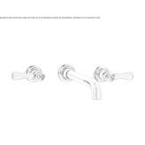 3-hole wall-mounted bathtub faucet Oulins