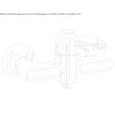 Single-lever bathtub faucet made of chrome-plated brass Tutak