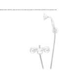 Wall-mounted bathtub set with hand shower Albatera