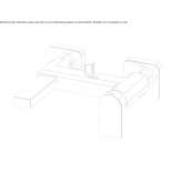 2-hole brass bathtub faucet for wall mounting Rusko