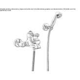 External bathtub faucet with hand shower Loche