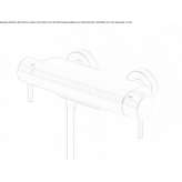 Outdoor thermostatic brass bathtub faucet with diverter Melres