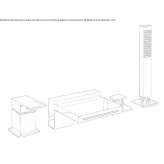 Bathtub set with hand shower Kanepi