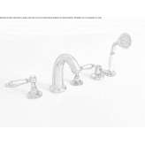 5-hole bathtub faucet for countertop installation with individual rosettes Aktepe