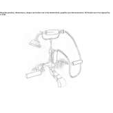 Two-hole wall-mounted bathtub faucet with a hand shower Zevio