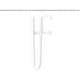 Single-lever bathtub faucet with diverter Montrem