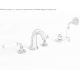5-hole bathtub set with individual rosettes Rjukan