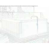 External column for a bathtub made of 316 stainless steel Isse