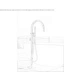 Free-standing bathtub faucet made of stainless steel Creola