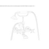 Brass wall-mounted bathtub faucet with a hand shower Temeni