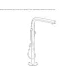 External column for a bathtub made of 316 stainless steel Bromham
