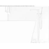 Free-standing bathtub faucet with a switch Koka