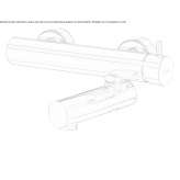 Bathtub faucet made of chrome-plated brass with a swivel spout Paime